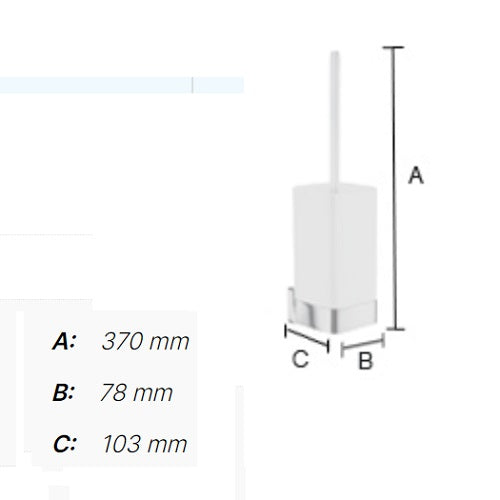 Smedbo - ICE Toilet Brush incl. Container, Polished Chrome OK433P