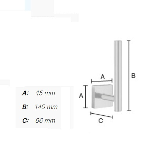 Smedbo - HOUSE Spare Toilet Roll Holder - RK320, RX320