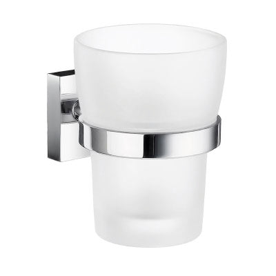Smedbo - HOUSE Holder with Tumbler Frosted Glass - RK343, RX343