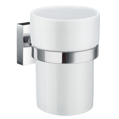 Smedbo - HOUSE Holder with Tumbler Porcelain - RK343P, RV343P
