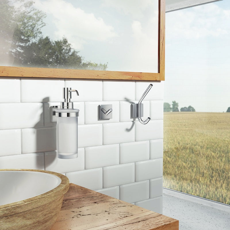 Smedbo - HOUSE Holder with Glass Soap Dispenser - RK369, RX369
