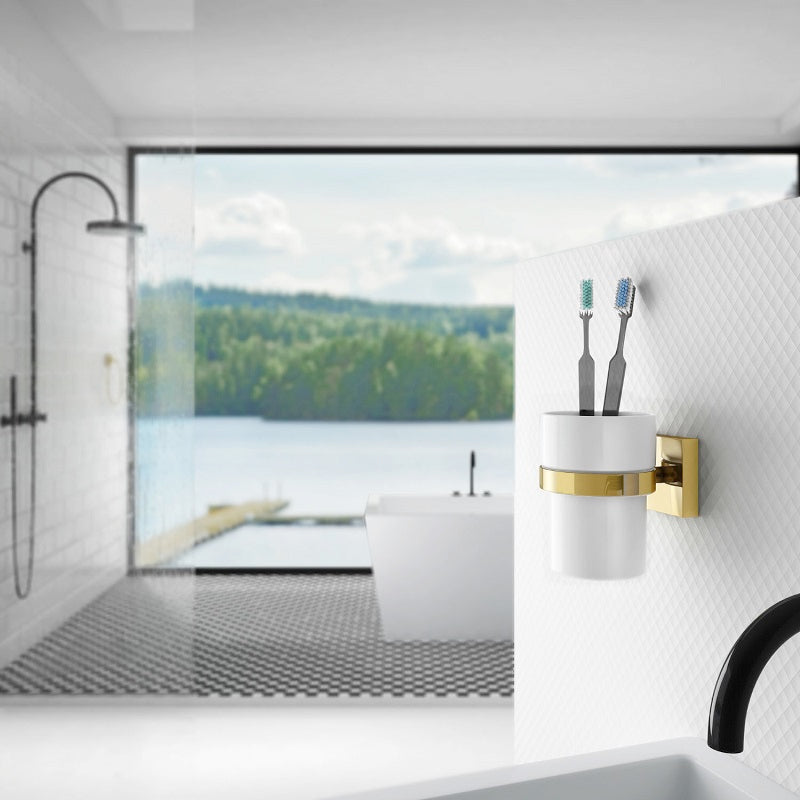 Smedbo - HOUSE Holder with Tumbler Porcelain - RK343P, RV343P