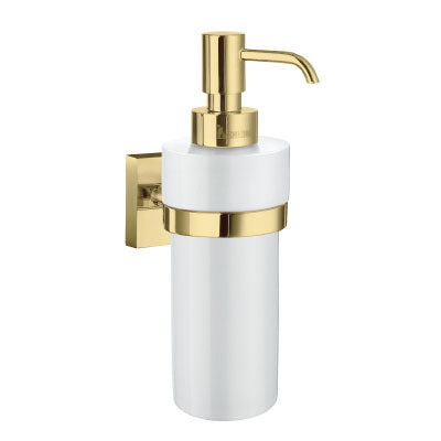 Smedbo - HOUSE Holder with Glass Soap Dispenser Porcelain - RK369P, RV369P