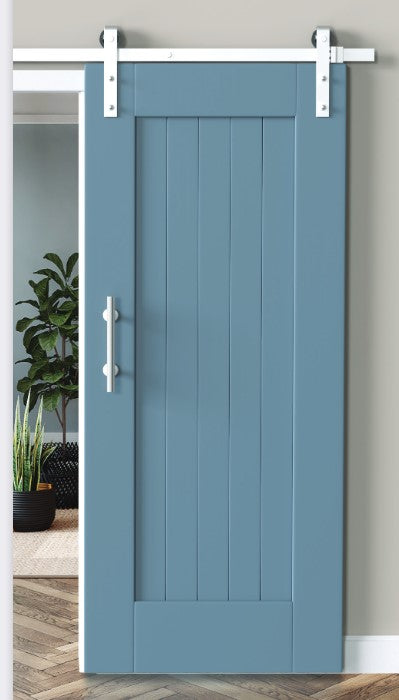 Barn Door Flat Track Hardware Kit with Soft Open & Close System