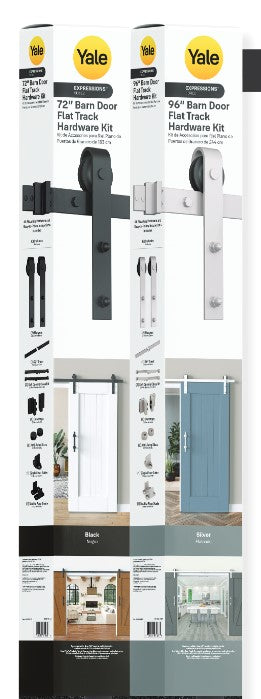 Barn Door Flat Track Hardware Kit with Soft Open & Close System