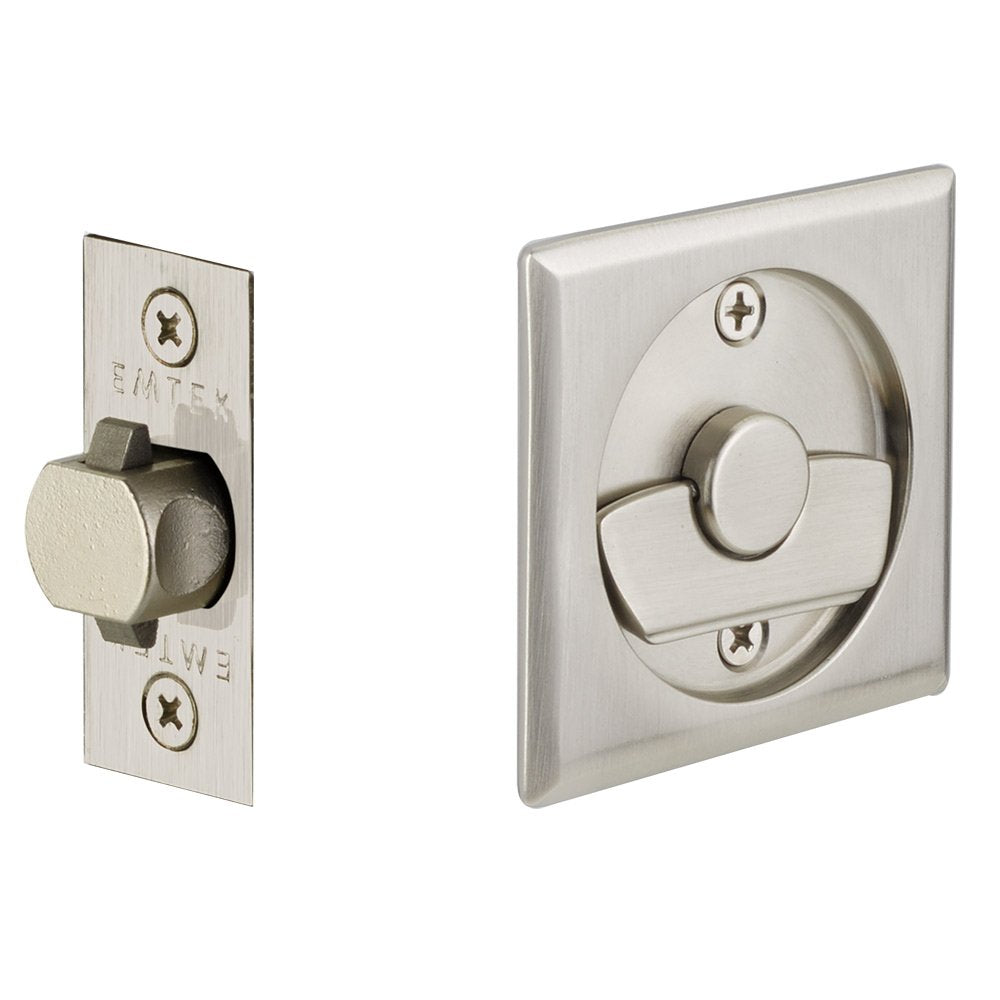Emtek Tubular Square Privacy Pocket Door Lock
