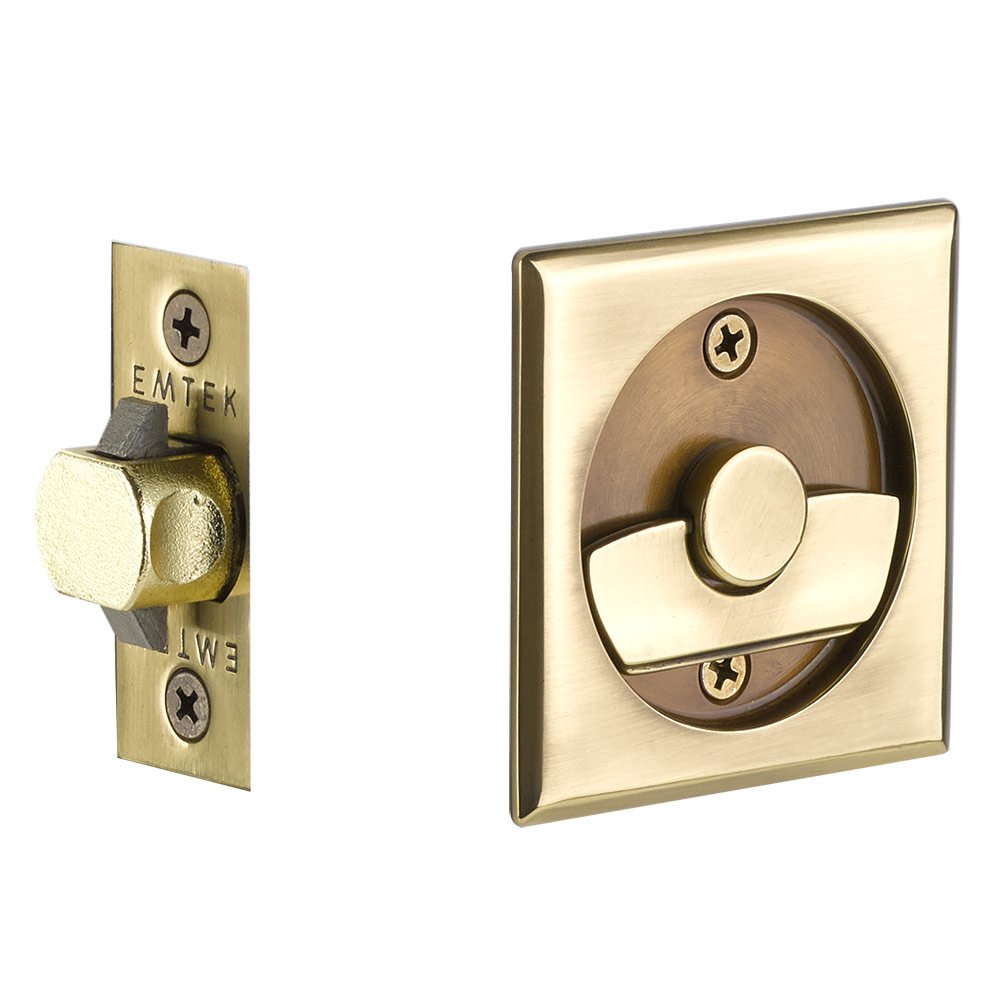 Emtek Tubular Square Privacy Pocket Door Lock