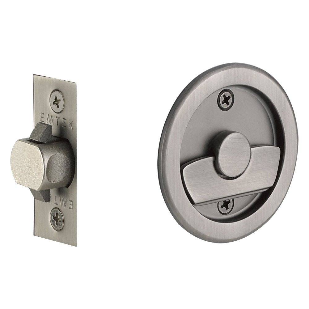 Emtek Tubular Round Privacy Pocket Door Lock