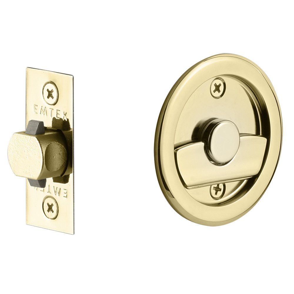 Emtek Tubular Round Privacy Pocket Door Lock