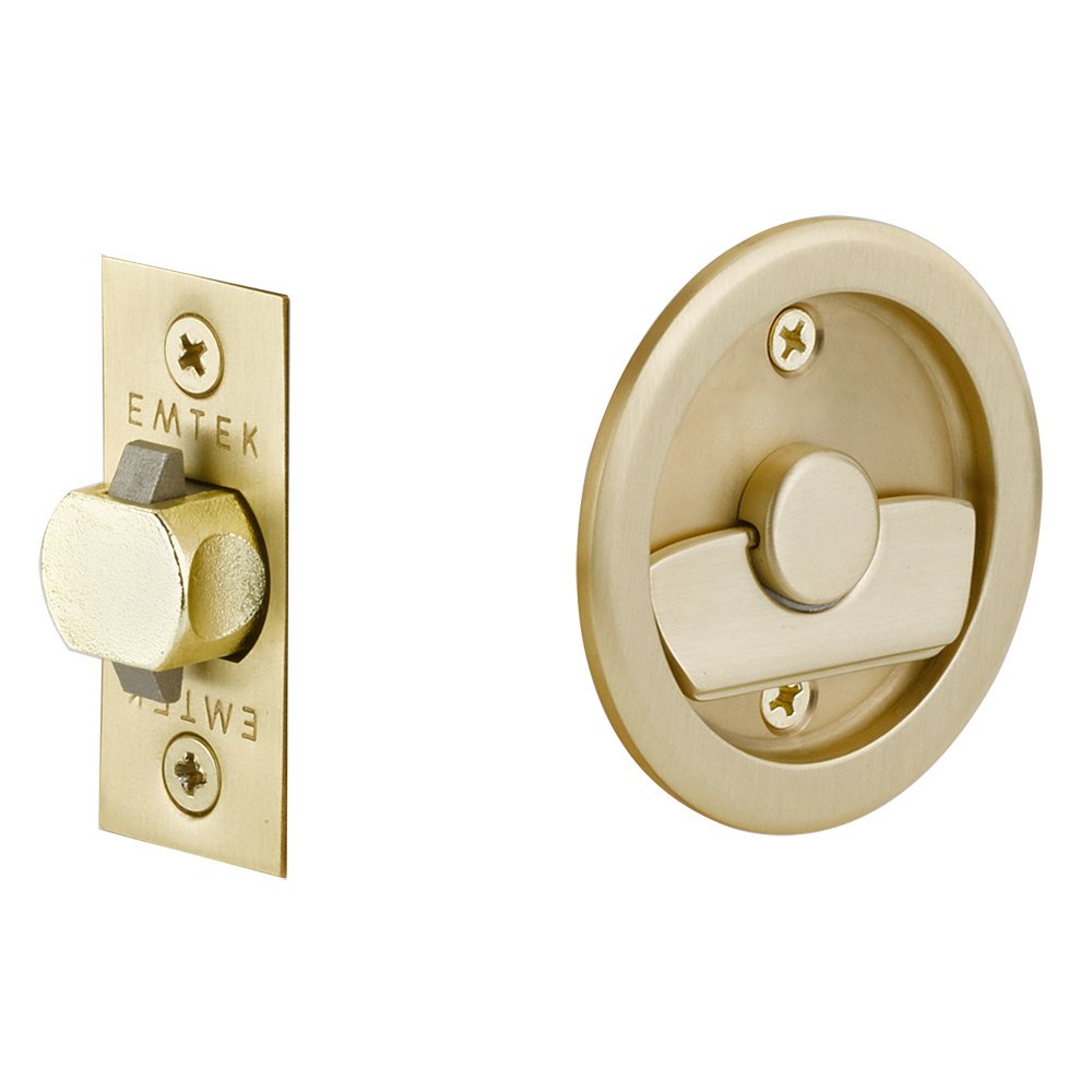 Emtek Tubular Round Privacy Pocket Door Lock