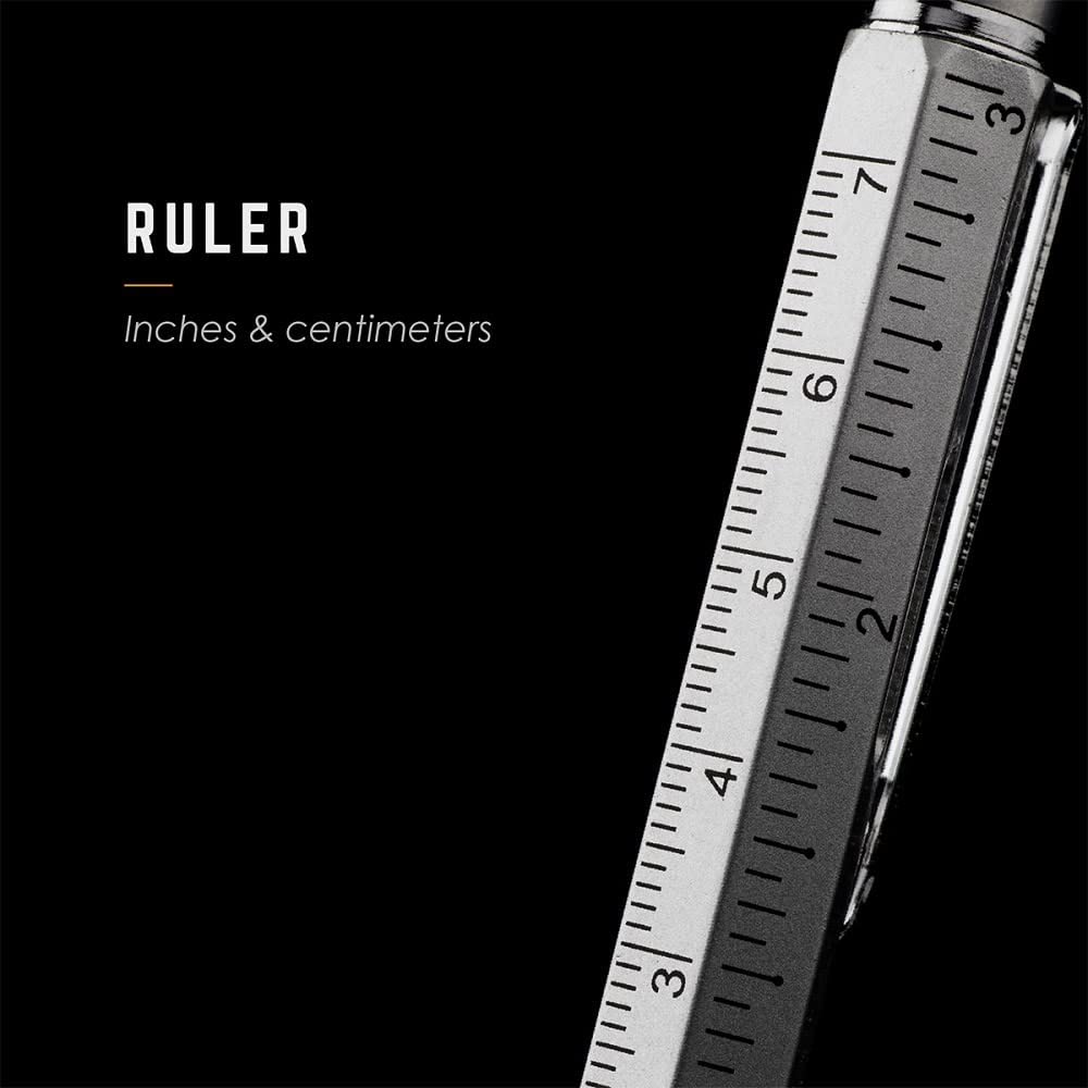 TRUE - SCRYBE Utility Pen Ruler Bubble Level Screwdriver Stylus TU6894