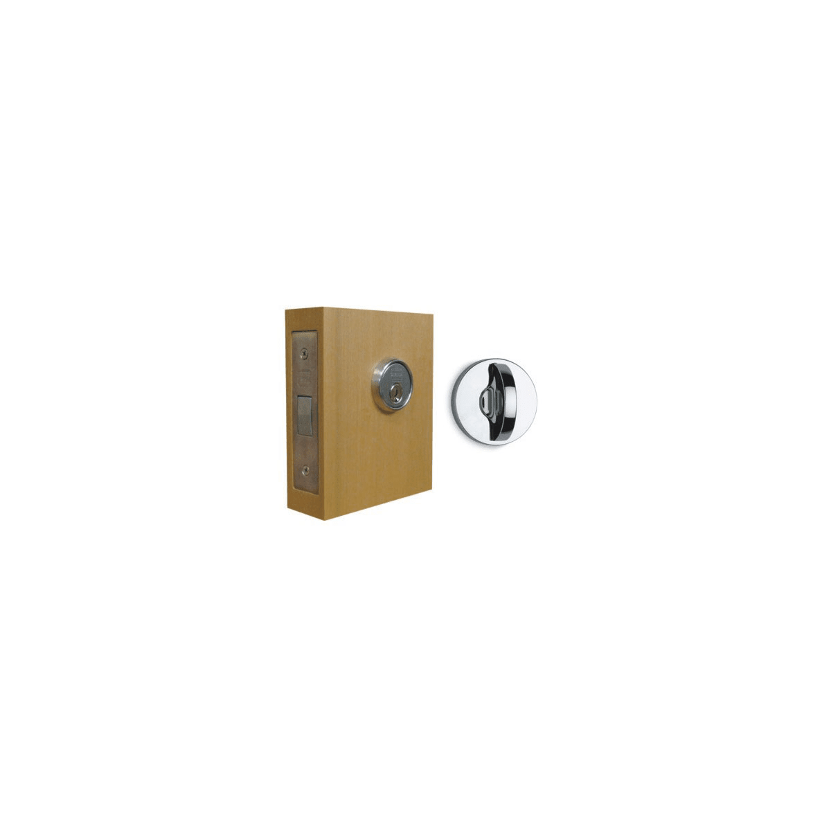 Omnia 041M Modern Mortise Deadbolt Lock Set