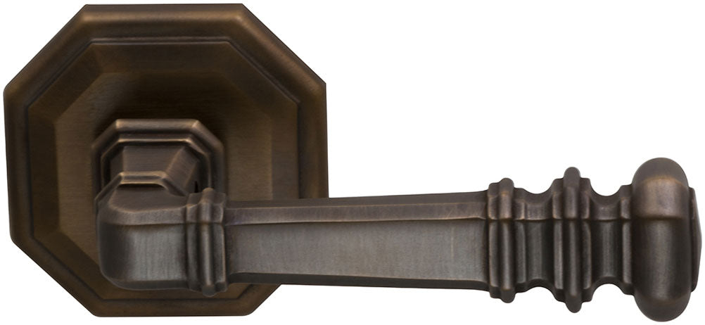 Omnia Style #101 Traditions Solid Brass Door Lever (with 101R Rose)