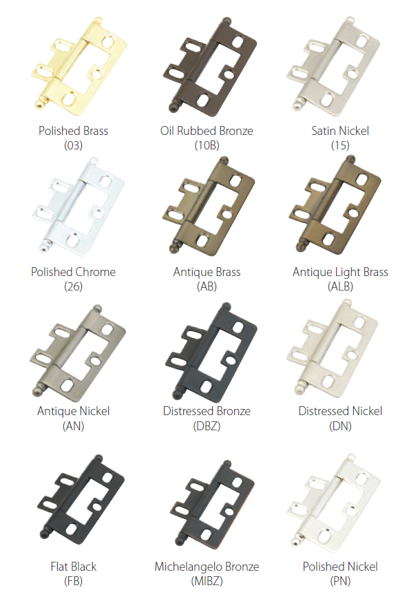 Schaub and Company - Hinges Collection - Ball Tip Non-Mortise Hinge (Each)