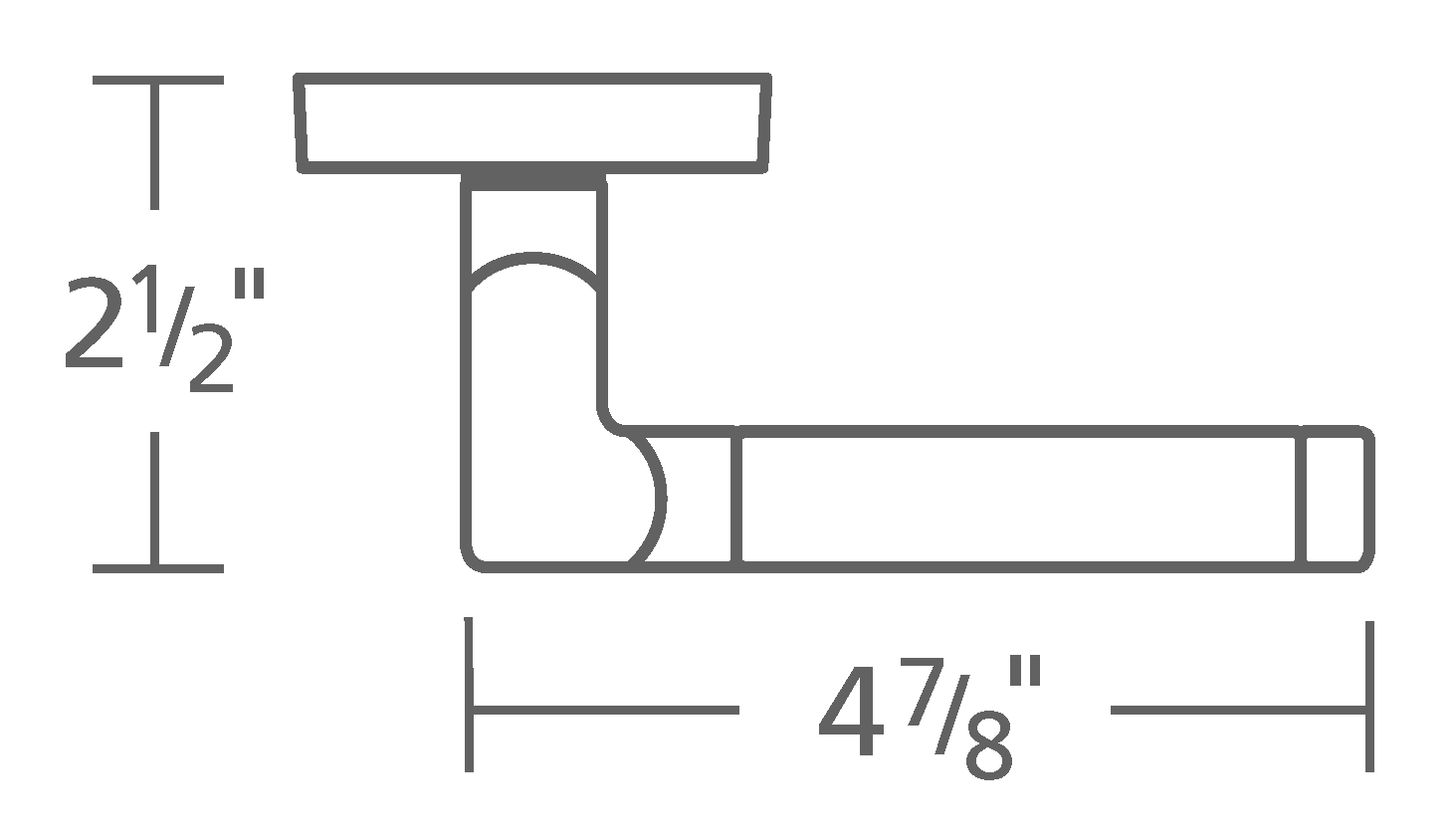 Omnia Style #14 Two-Tone Stainless Steel Door Lever