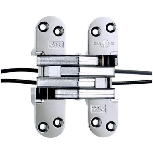 SOSS - Model #220SSPT Stainless Steel Power Transfer Invisible Hinge (Each)