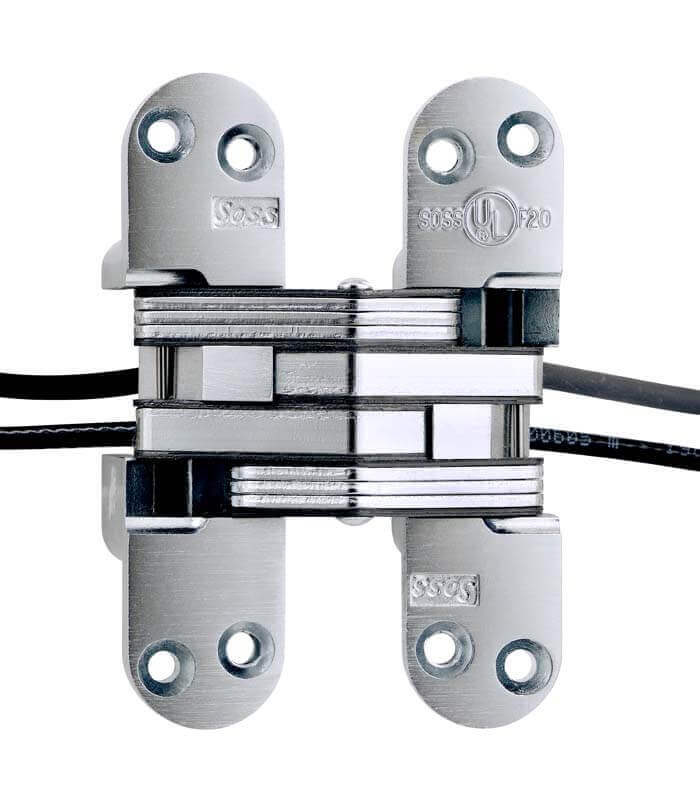 SOSS - Model #418SSPT Stainless Steel Power Transfer Invisible Hinge (Each)