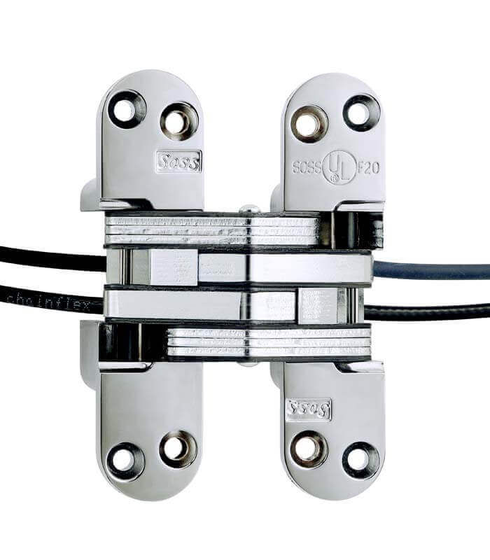 SOSS - Model #418SSPT Stainless Steel Power Transfer Invisible Hinge (Each)