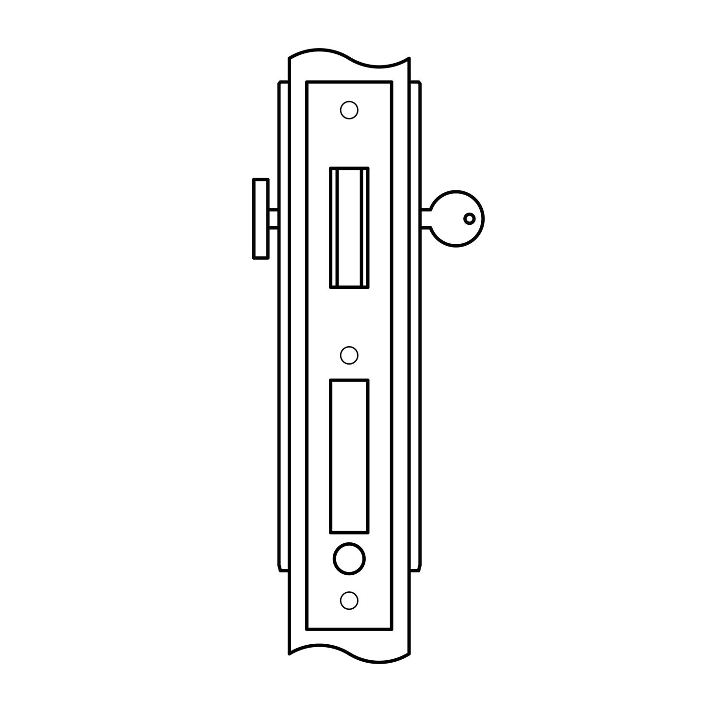 Accurate - Pocket Door Sets - Concealed Fastener (Entry w/ Indicator)