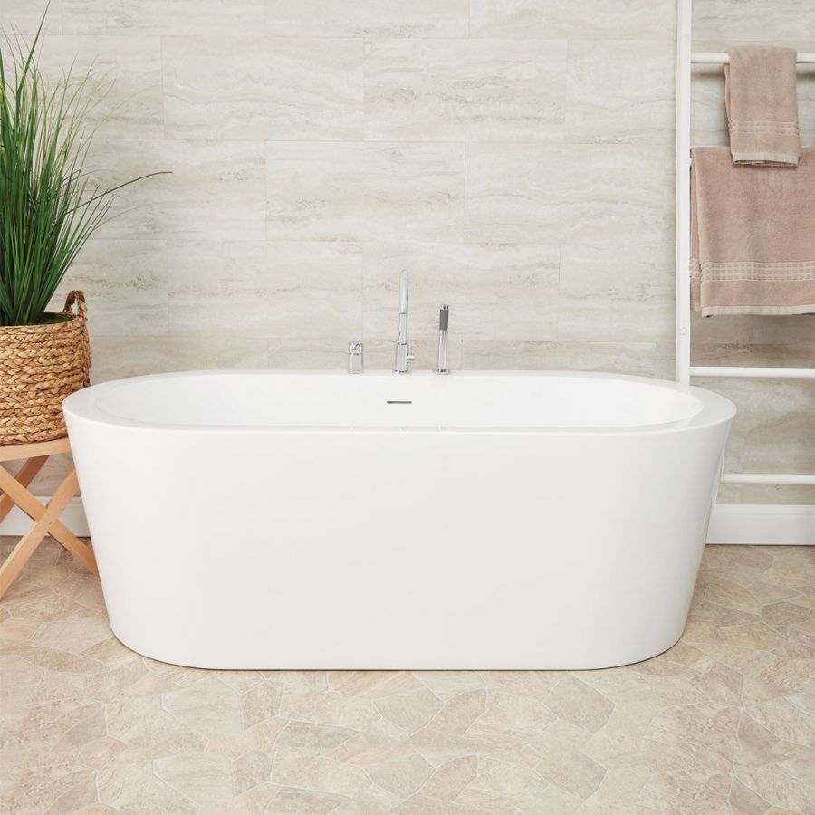 Maidstone - Deck Mount Tubs - Hadlow Acrylic Contemporary Double Ended Tub