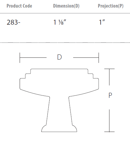 Schaub and Company - Firenza Collection - Octagonal Cabinet Knob