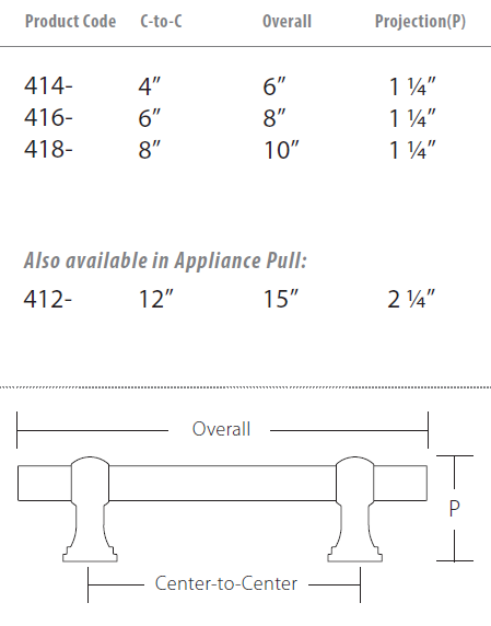 Schaub and Company - Lumiere Transitional Collection - Cabinet/Appliance Pulls