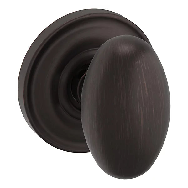 Baldwin - Estate Collection - Knobs & Levers - 5025 Egg Door Knob w/ 5048 Rose