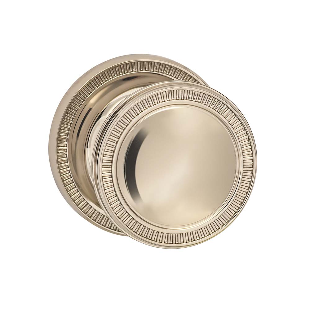 Omnia Style #511 ARC Solid Brass Knob (with 641 Rose)