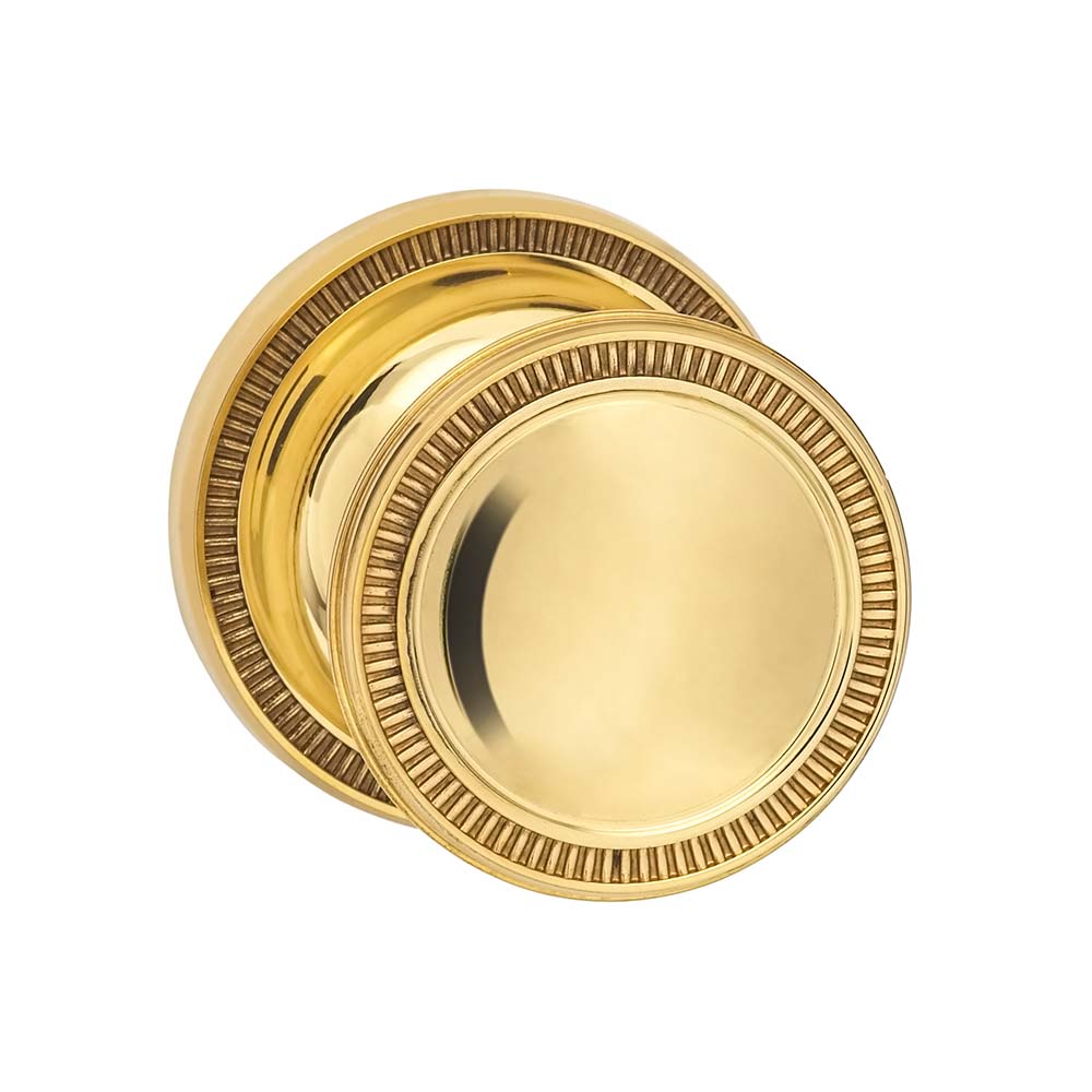 Omnia Style #511 ARC Solid Brass Knob (with 641 Rose)