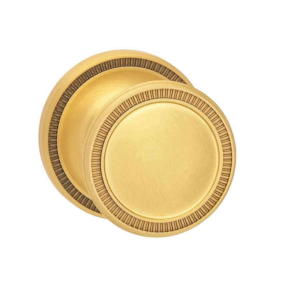 Omnia Style #511 ARC Solid Brass Knob (with 641 Rose)