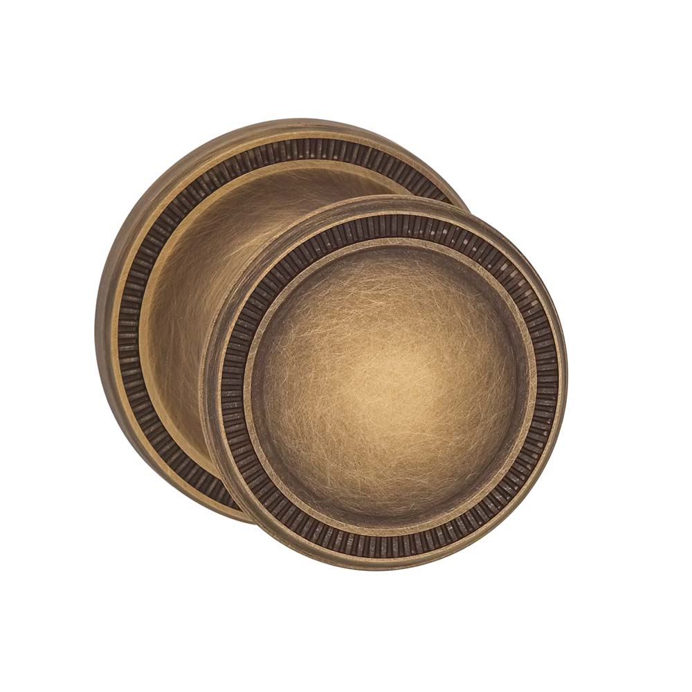 Omnia Style #511 ARC Solid Brass Knob (with 641 Rose)