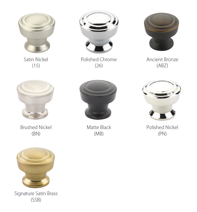 Schaub and Company - Menlo Park Collection - Stepped Round Cabinet Knob