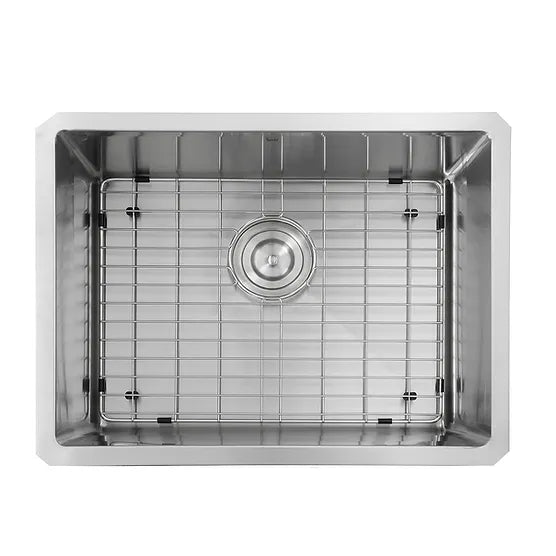 Nantucket Sink Pro Series SR2318-16 , Pro Series Rectangle Single Bowl Undermount Small Radius Corners Stainless Steel Kitchen Sink