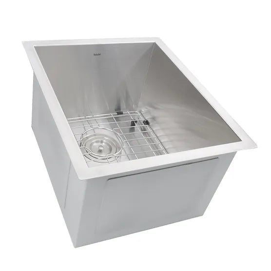 Nantucket Sink Pro Series ZR1815 , 15 Inch Pro Series Rectangle Undermount Zero Radius Stainless Steel Bar/Prep Sink