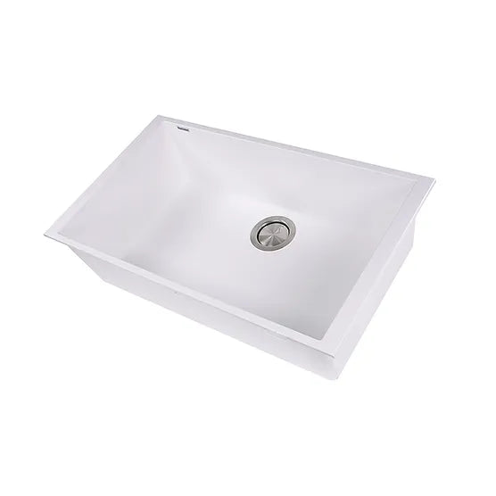 Nantucket Sink Plymouth PR3018-(W,BL,BR,TR,TI) , Large Single Bowl Undermount Granite Composite