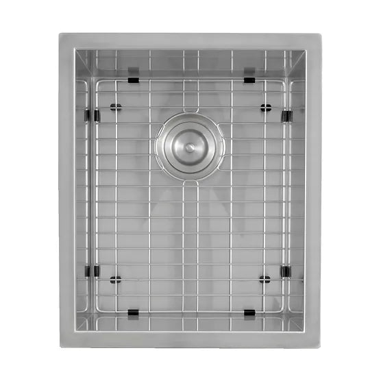 Nantucket Sink Pro Series ZR1815 , 15 Inch Pro Series Rectangle Undermount Zero Radius Stainless Steel Bar/Prep Sink