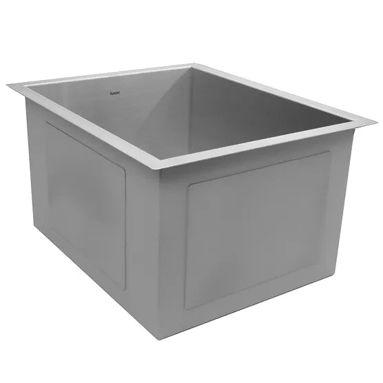 Nantucket Sink Pro Series ZR1815 , 15 Inch Pro Series Rectangle Undermount Zero Radius Stainless Steel Bar/Prep Sink