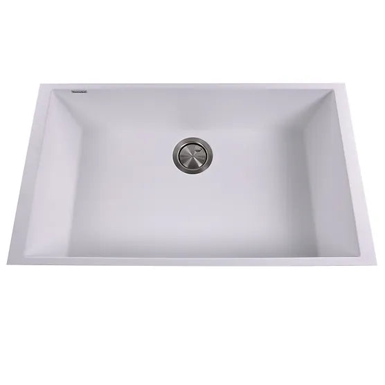 Nantucket Sink Plymouth PR3018-(W,BL,BR,TR,TI) , Large Single Bowl Undermount Granite Composite