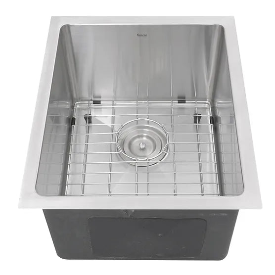 Nantucket Sink Pro Series SR1815 , 15 Inch Pro Series Rectangle Undermount Small Radius Stainless Steel Bar/Prep Sink