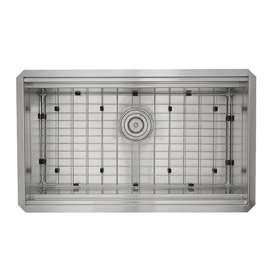 Nantucket Sink Prep Station ZR-PS-3018-16 , 30 Inch Pro Series Single Bowl Undermount Prep Station