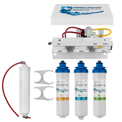 EWS - Reverse Osmosis Systems - Essential RO4 4-Stage Filtration System (w/ Dispenser)