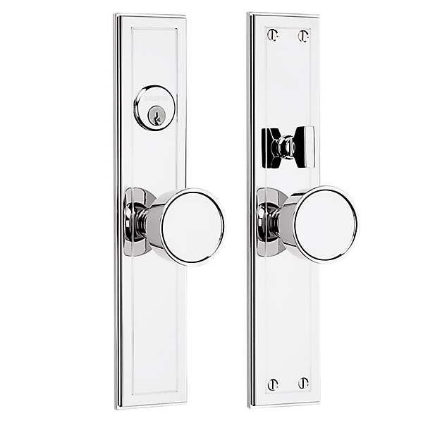 Baldwin - Estate Collection - Mortise Entry Handlesets - Hollywood Hills Knob Trim 6945 Mortise Handleset (Trim ONLY)