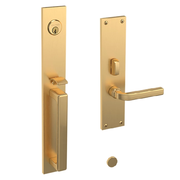 Baldwin - Estate Collection - Mortise Entry Handlesets - Minneapolis 16" 6976 Mortise Handleset (Trim ONLY)