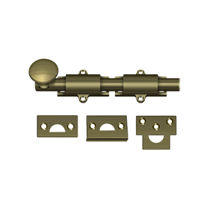 Deltana Surface Bolt / Heavy Duty / Solid Brass