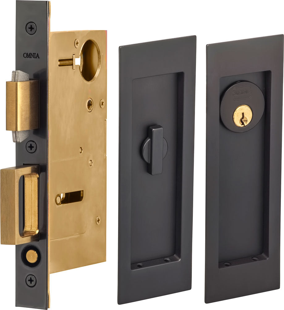 Omnia - 7035 Mortise Pocket Door Locks