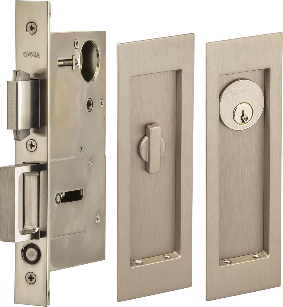 Omnia - 7035 Mortise Pocket Door Locks