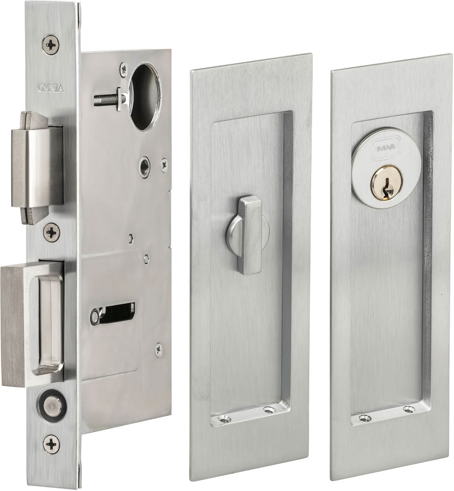 Omnia - 7035 Mortise Pocket Door Locks