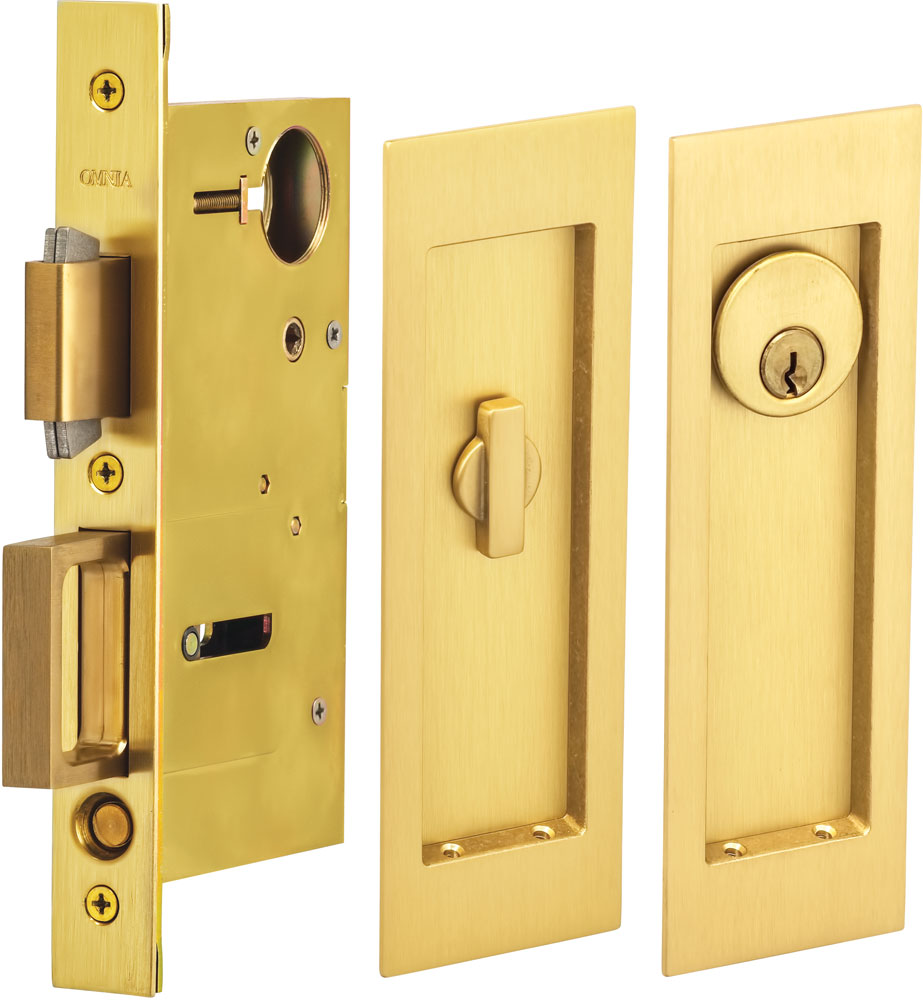 Omnia - 7035 Mortise Pocket Door Locks