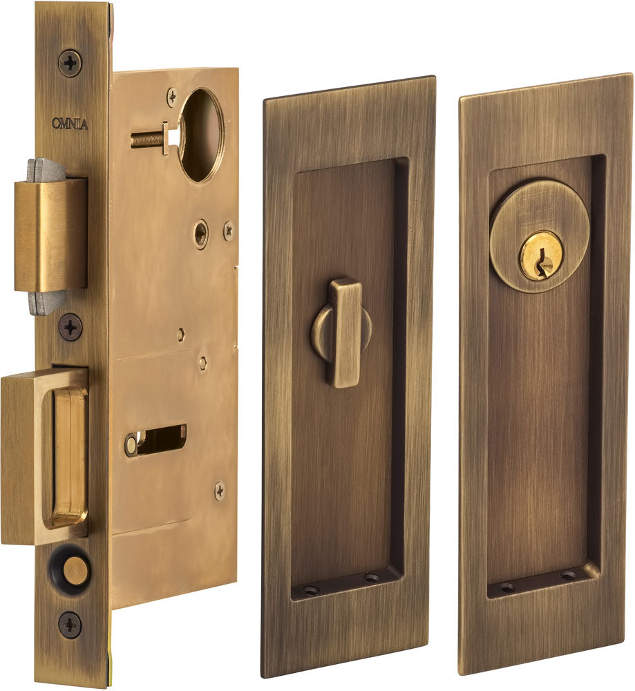 Omnia - 7035 Mortise Pocket Door Locks