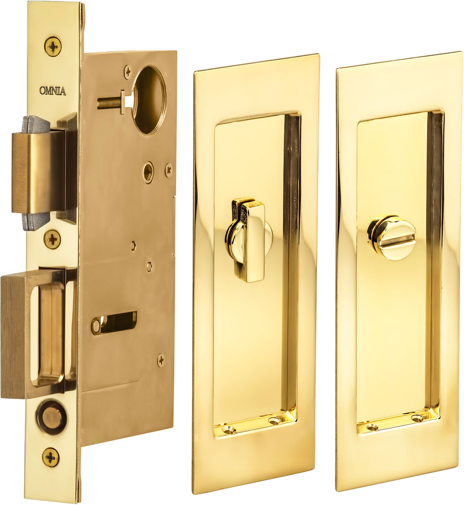 Omnia - 7035 Mortise Pocket Door Locks